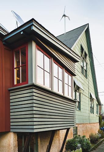 urban farmhouse bay window