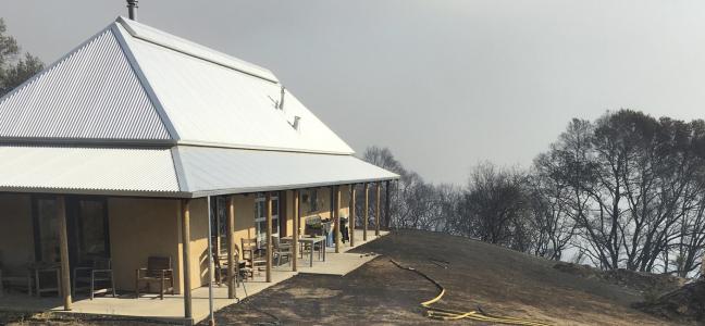 Redwood Valley House after fire